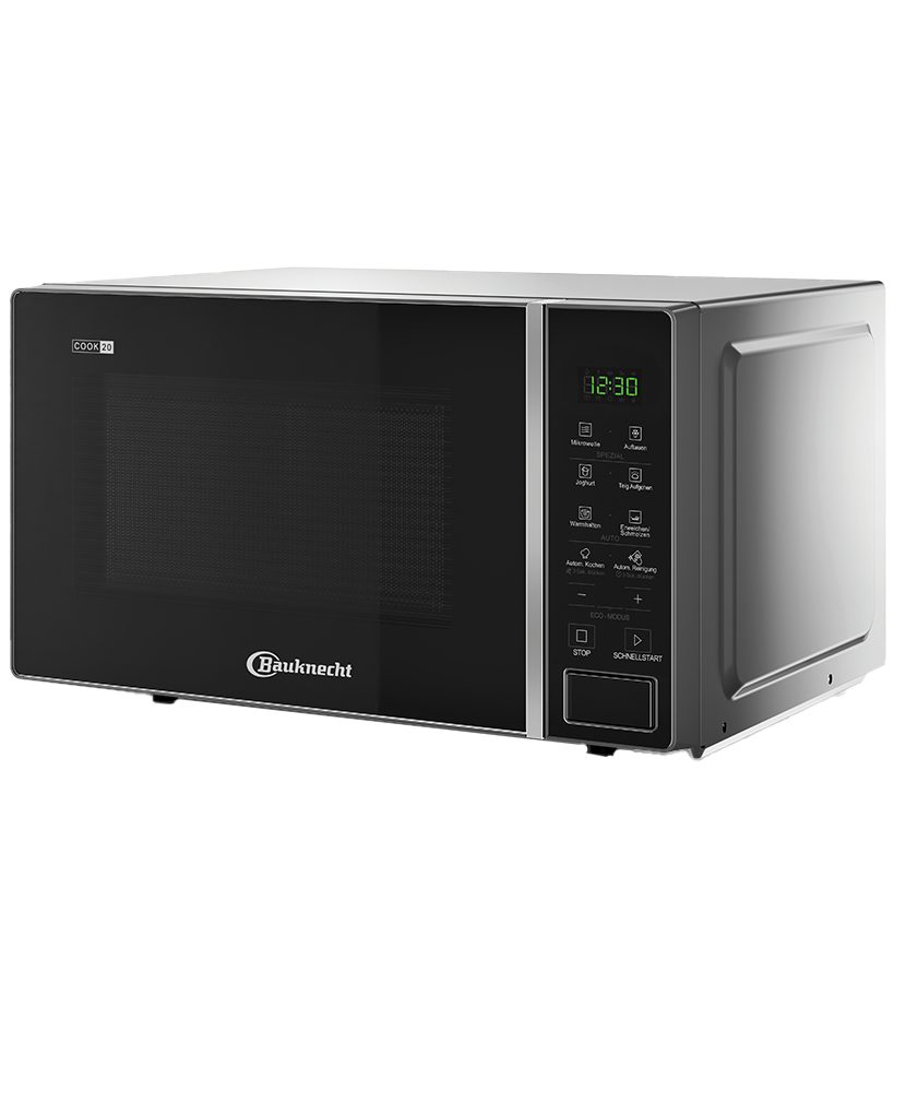 BAUKNECHT Mikrowelle, Schnellstart-Funktion (Rapid-Start), Warmhaltestufe, Funktion Teig gehen lassen, Aufwärmfunktion, 20,00 l, 5 Leistungsstufen, Kindersicherung