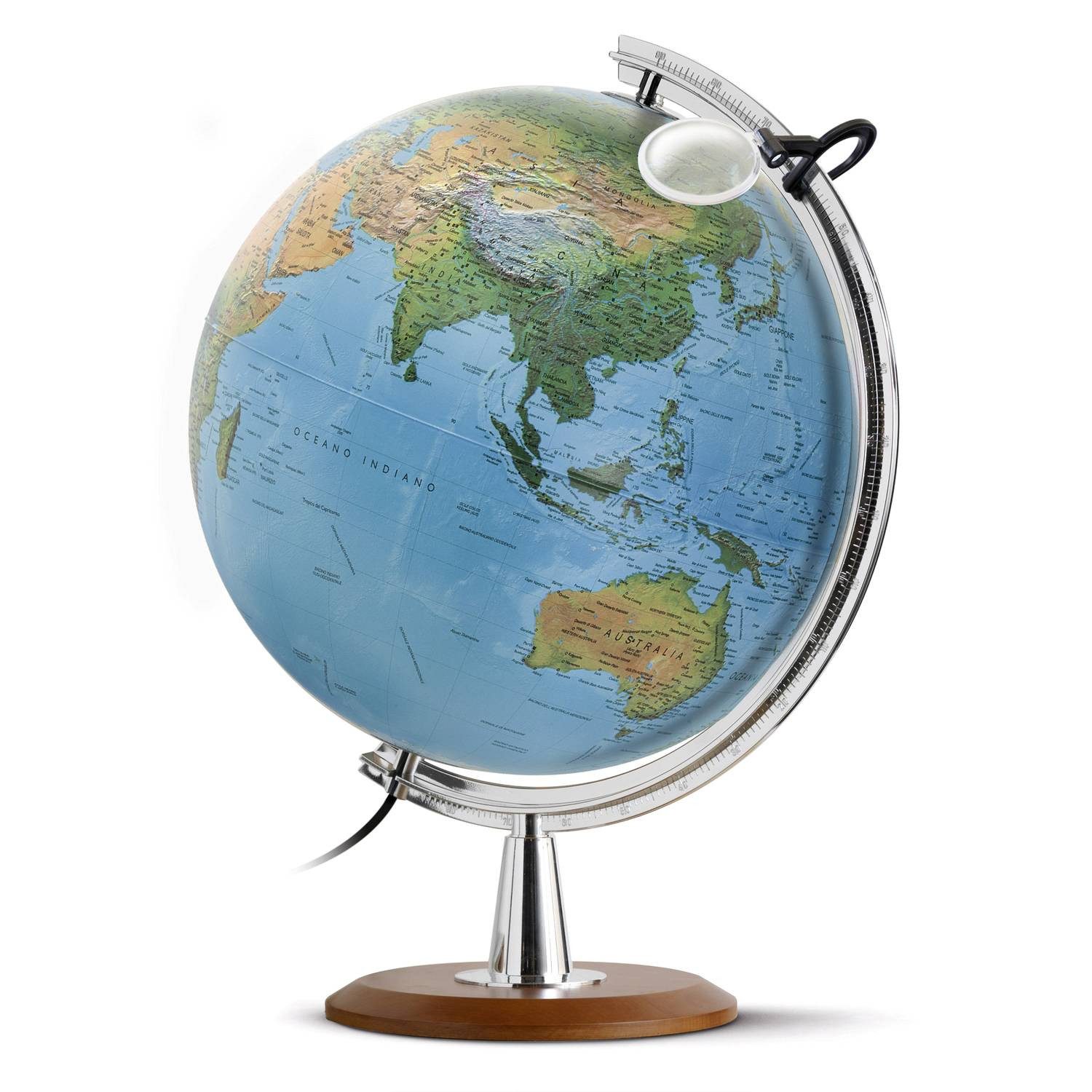 Räthgloben Globus Doppelbild-Leuchtglobus DP 40 29 Tischglobus mit Lupe