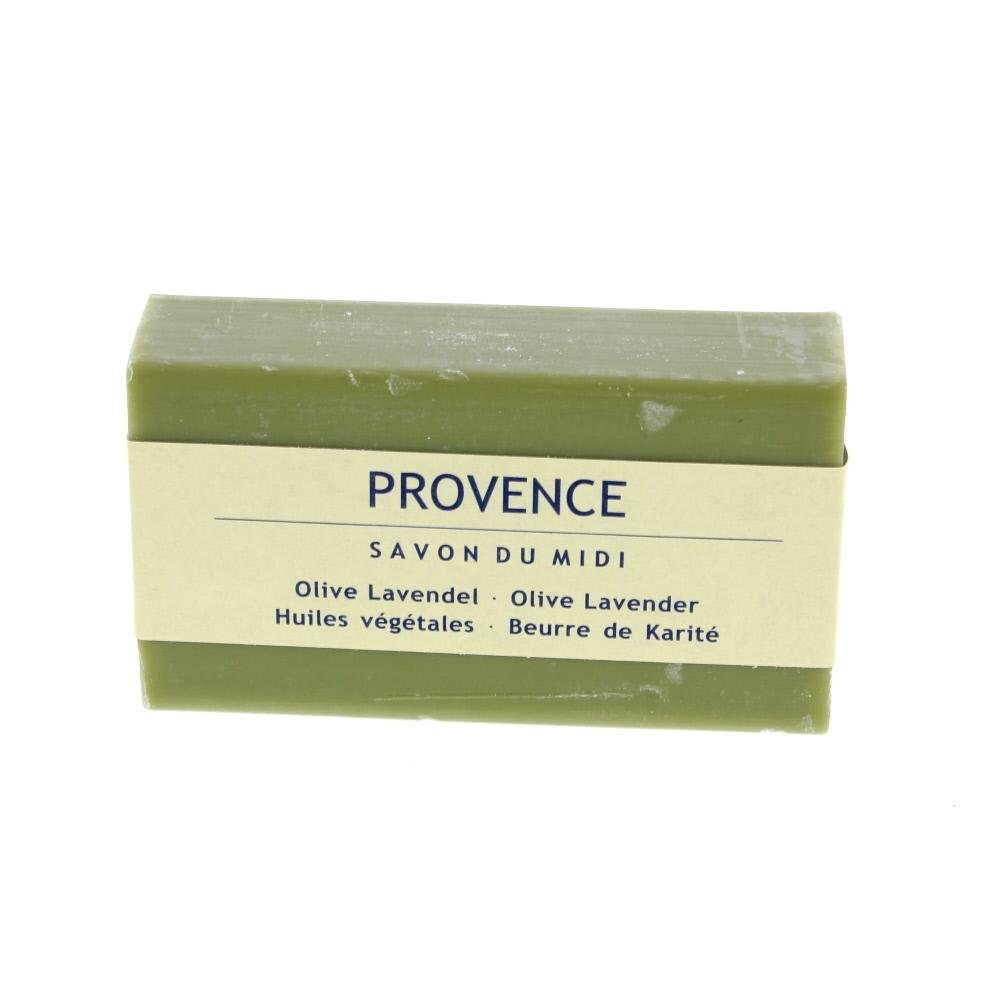 Savon du Midi Handseife Olive Lavendel Karité-Seife, Olivgrün, 100 g