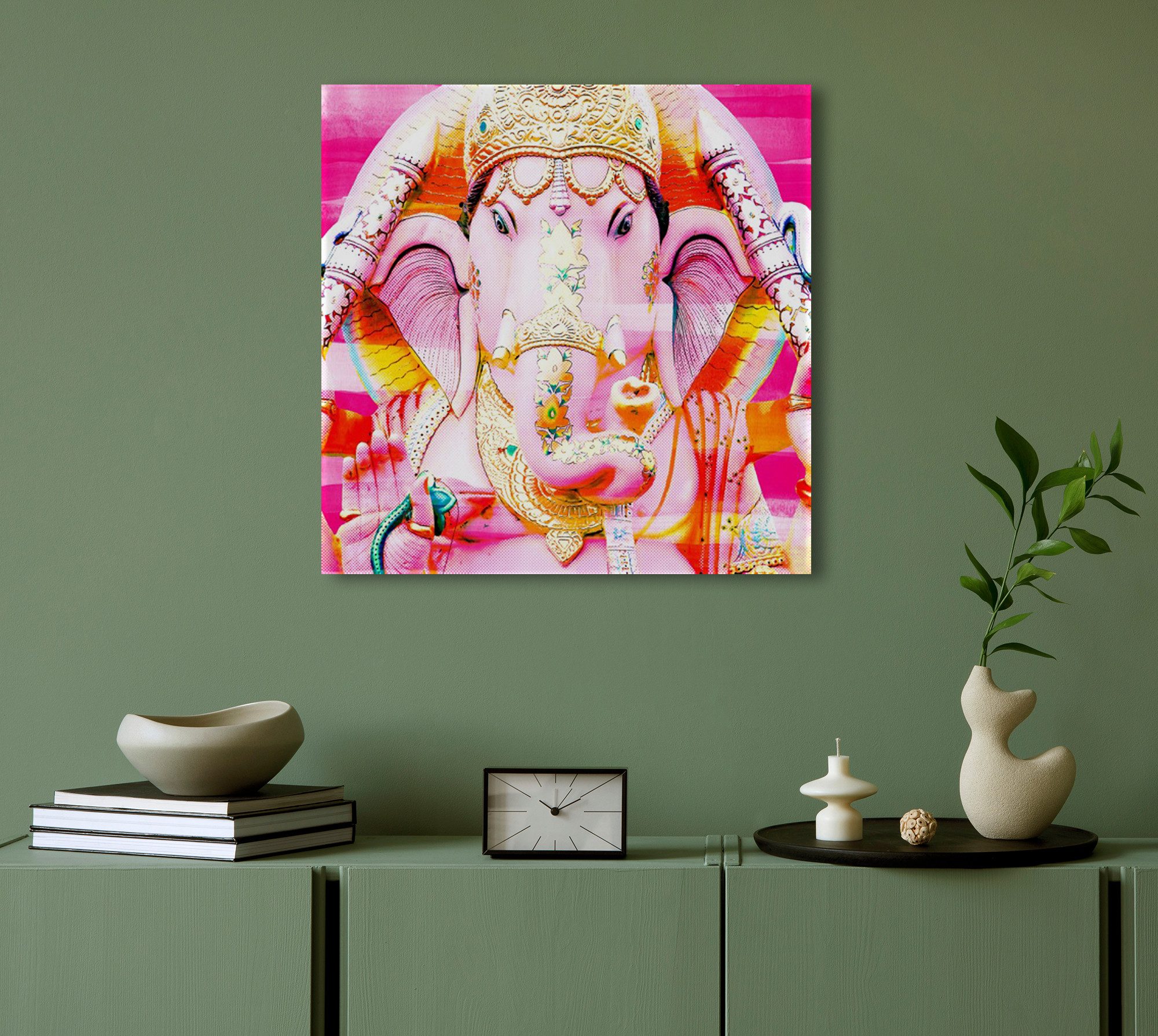 queence Acrylglasbild Elephant God - Lord Ganesha : Ganesh Chaturthi, Elefant, Elefant, Tier inkl. rückseitiger, vormontierter Aufhängung