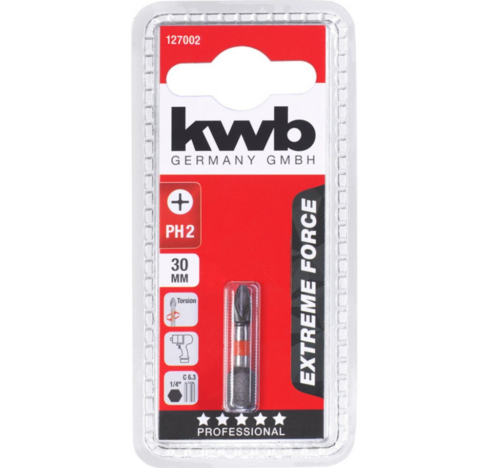 Thumbnail - kwb Kreuzschlitz-Bit kwb 127002 Kreuzschlitz-Bit PH 2 Stahl 1 St.