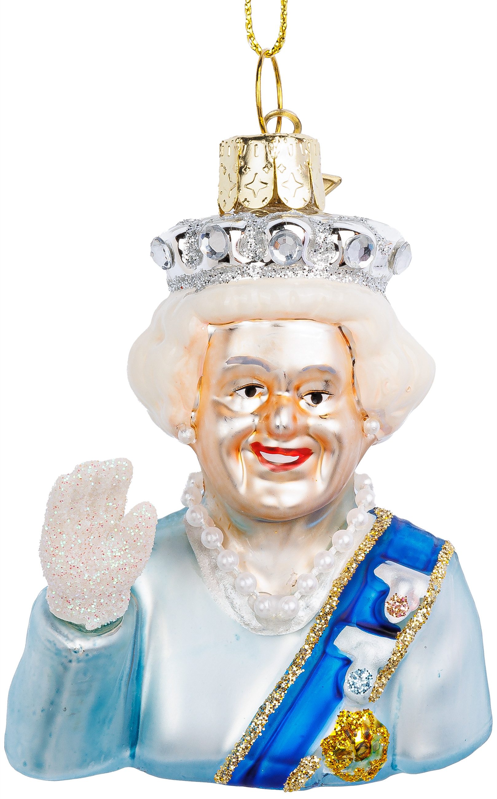 SIKORA Christbaumschmuck Queen Elizabeth besondere Weihnachtskugel Glas Anh günstig online kaufen