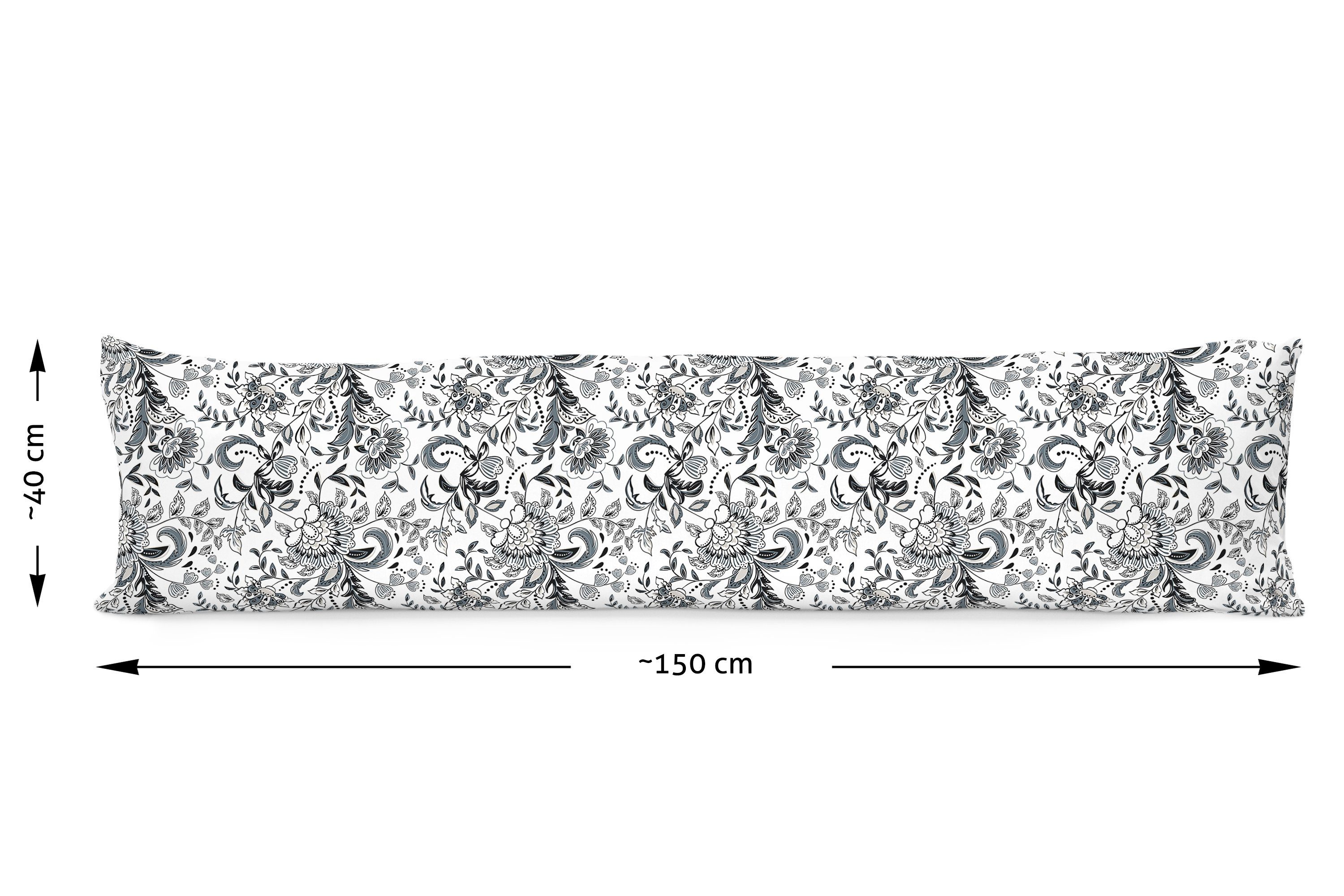 Lagerungskissen aus Pillow ca. Komfortkissen; 150 Pillow, in 40 waschbar, Weiß Baumwolle Kissenbezug Bezug Amilian und 100% Lagerungskissen; x Cover; Bezug: Ersatzbezug; für abnehmbar EU), Folk (Made Pregnancy Seitenschläferkissen cm