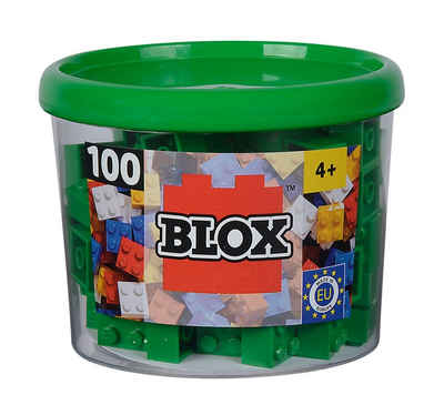 SIMBA Spielbausteine Simba Konstruktionsspielzeug Blox 100 Teile 4er grün 104114532