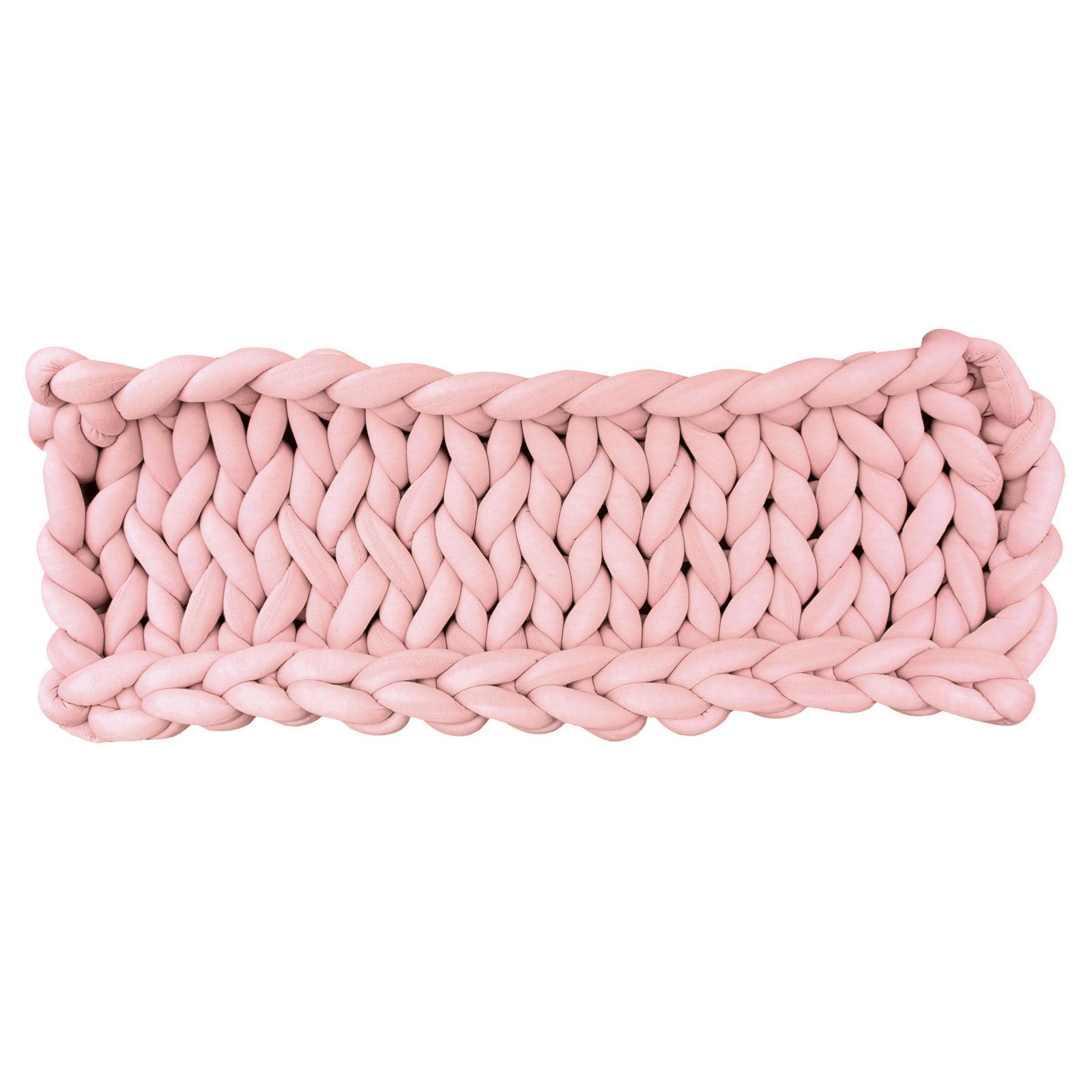 Aumüller Tierkissen Fensterbankliege für Katzen, Katzenbett aus Grobstrick, Rosa