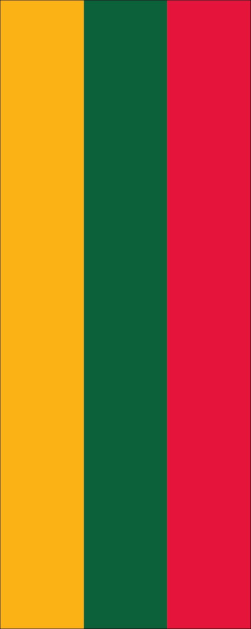 flaggenmeer Flagge Litauen Hochformat 160 g/m²