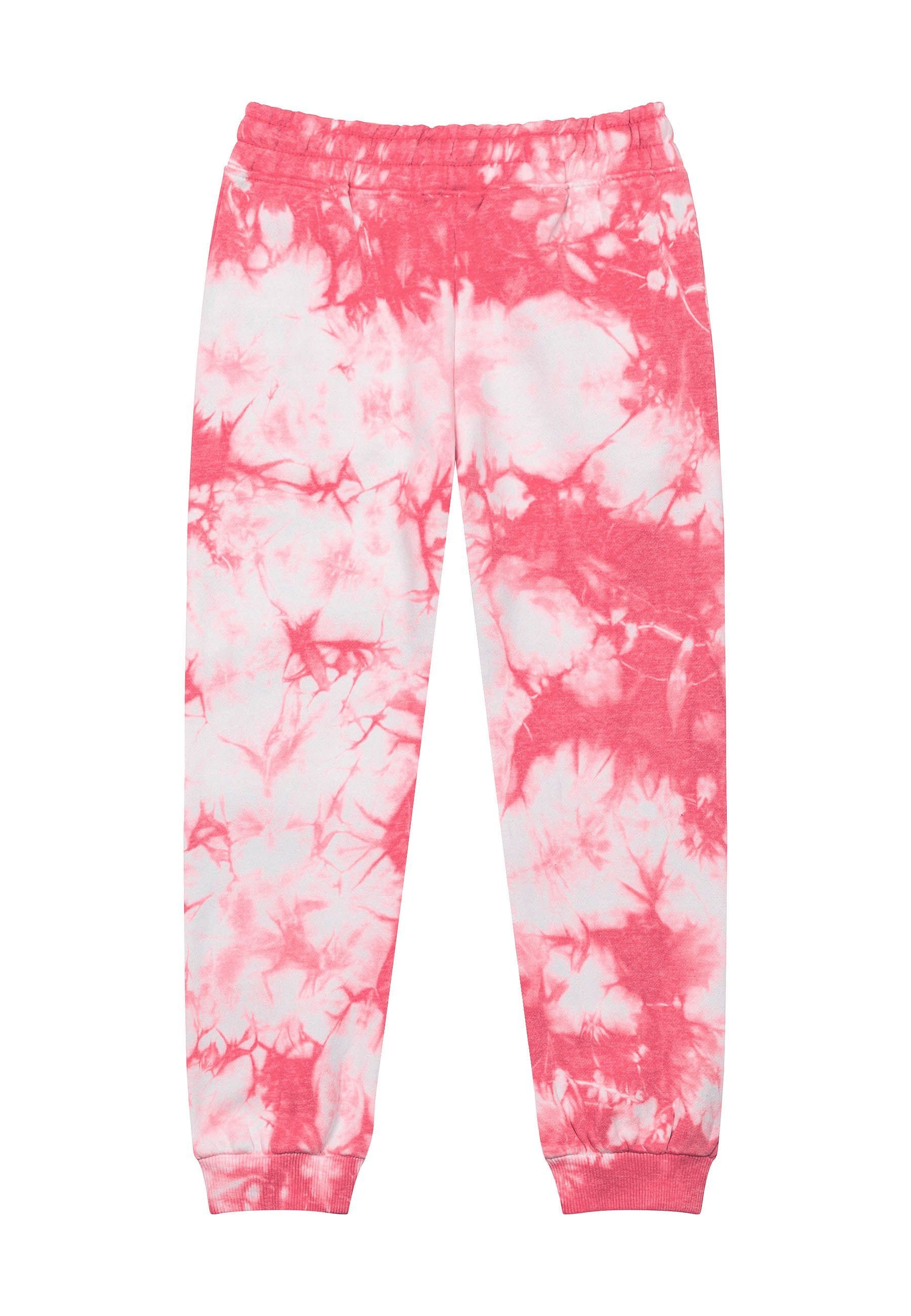 MINOTI Jogginghose (3y-14y) Sweatanzug Rosa und Kapuzensweatshirt