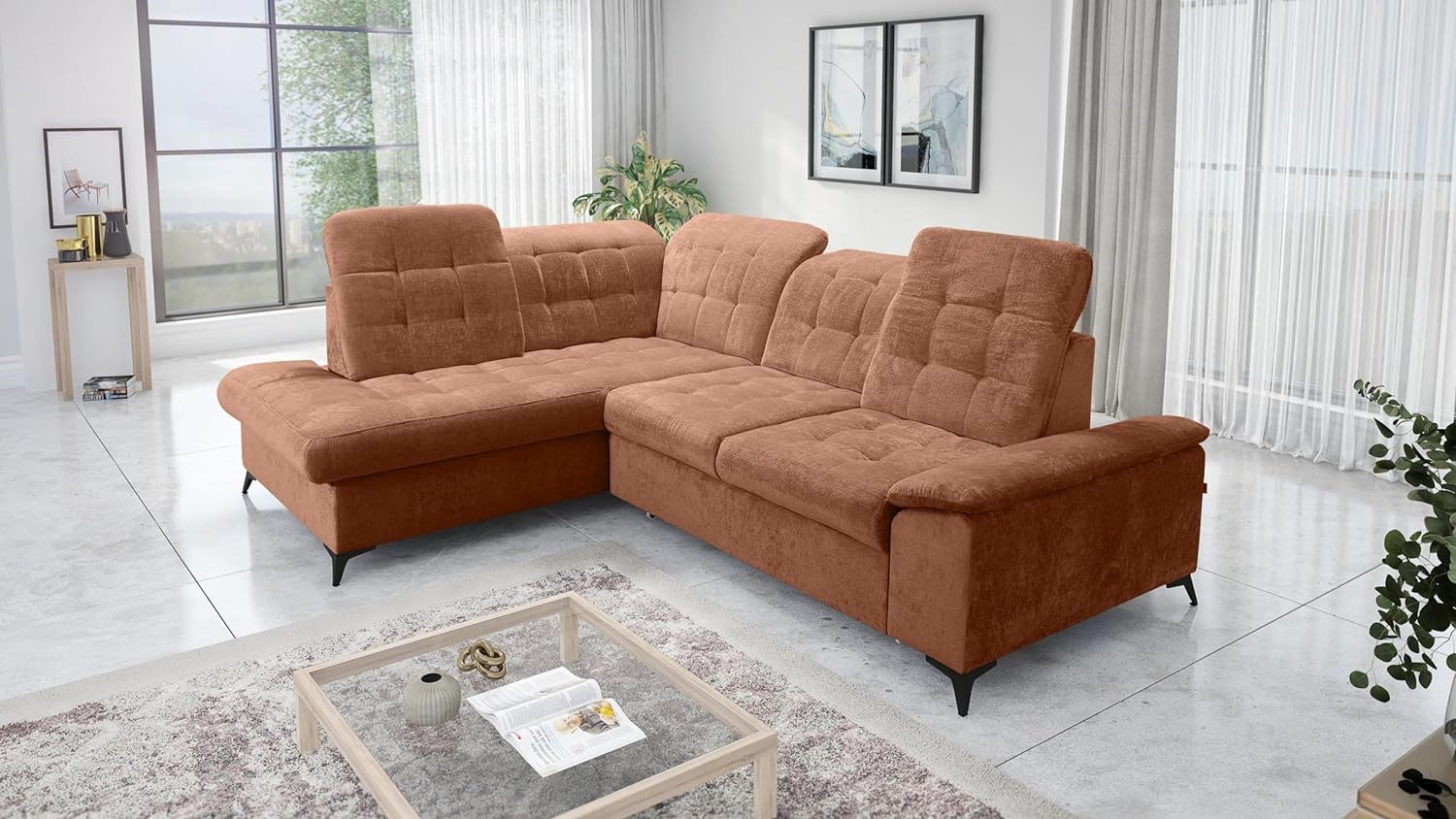 robin Ecksofa L-Form Ecksofa mit Schlaffunktion günstig online kaufen