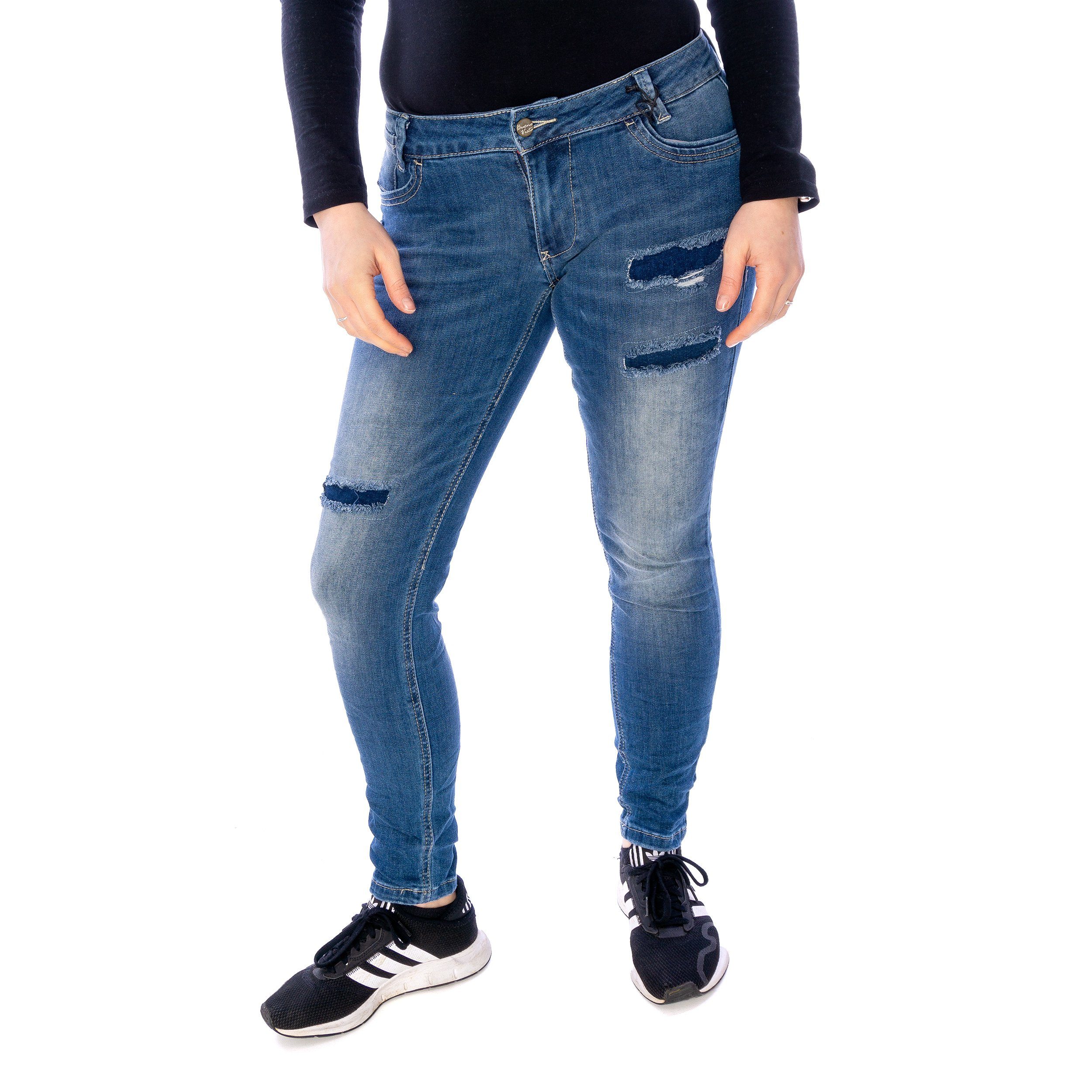 Buena Vista Slim-fit-Jeans Jeans Buena Vista Kim-Zip 7/8 stretch de