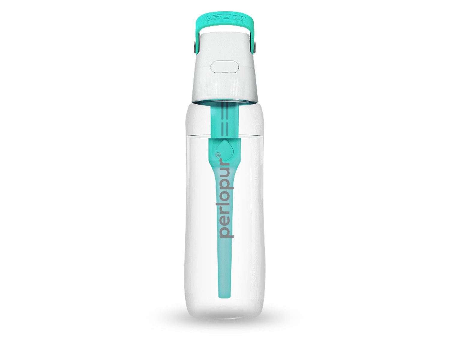 PerloPur Trinkflasche Trinkflasche SOLID mit Filter 0,7 Liter mint