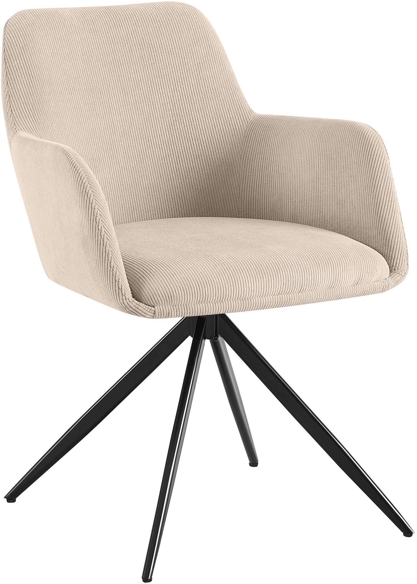 CLP Esszimmerstuhl Olema, mit Cordbezug, schwenkbarer Polsterstuhl