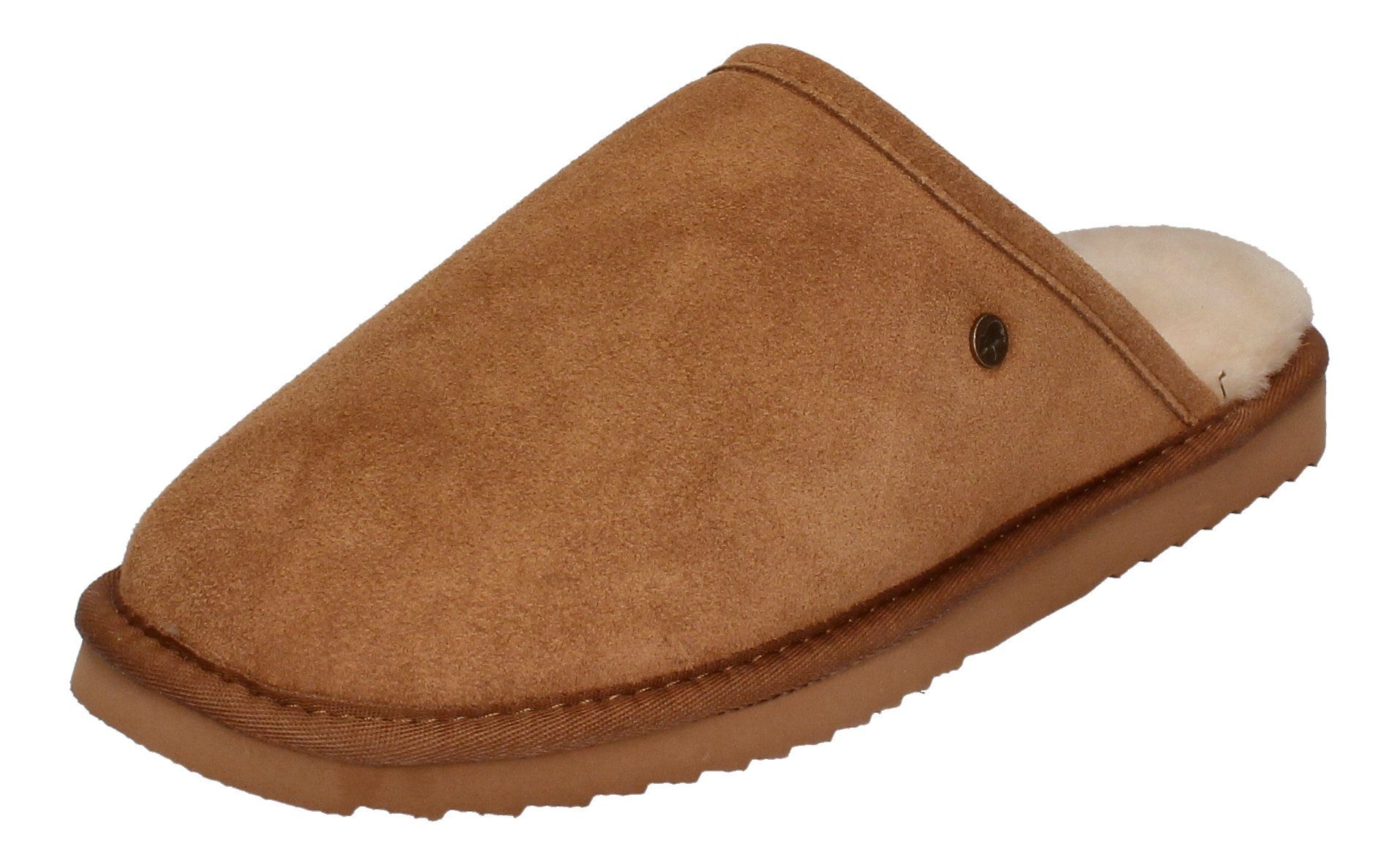 WARMBAT Classic Suede Hausschuh Cognac