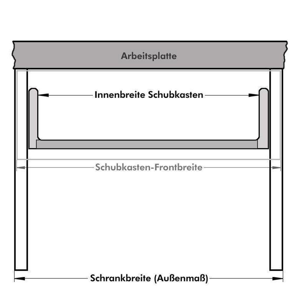 Naber Besteckeinsatz Besteckeinsatz Excellent 60 zuschneidbar, silber – Bild 4 von 4