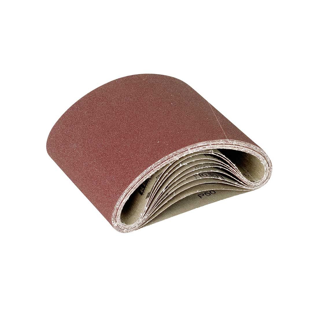 RETOL Schleifpapier 551 x 200 mm Schleifbänder für Bandschleifmaschinen, Normalkorund, 10 Stk., K120