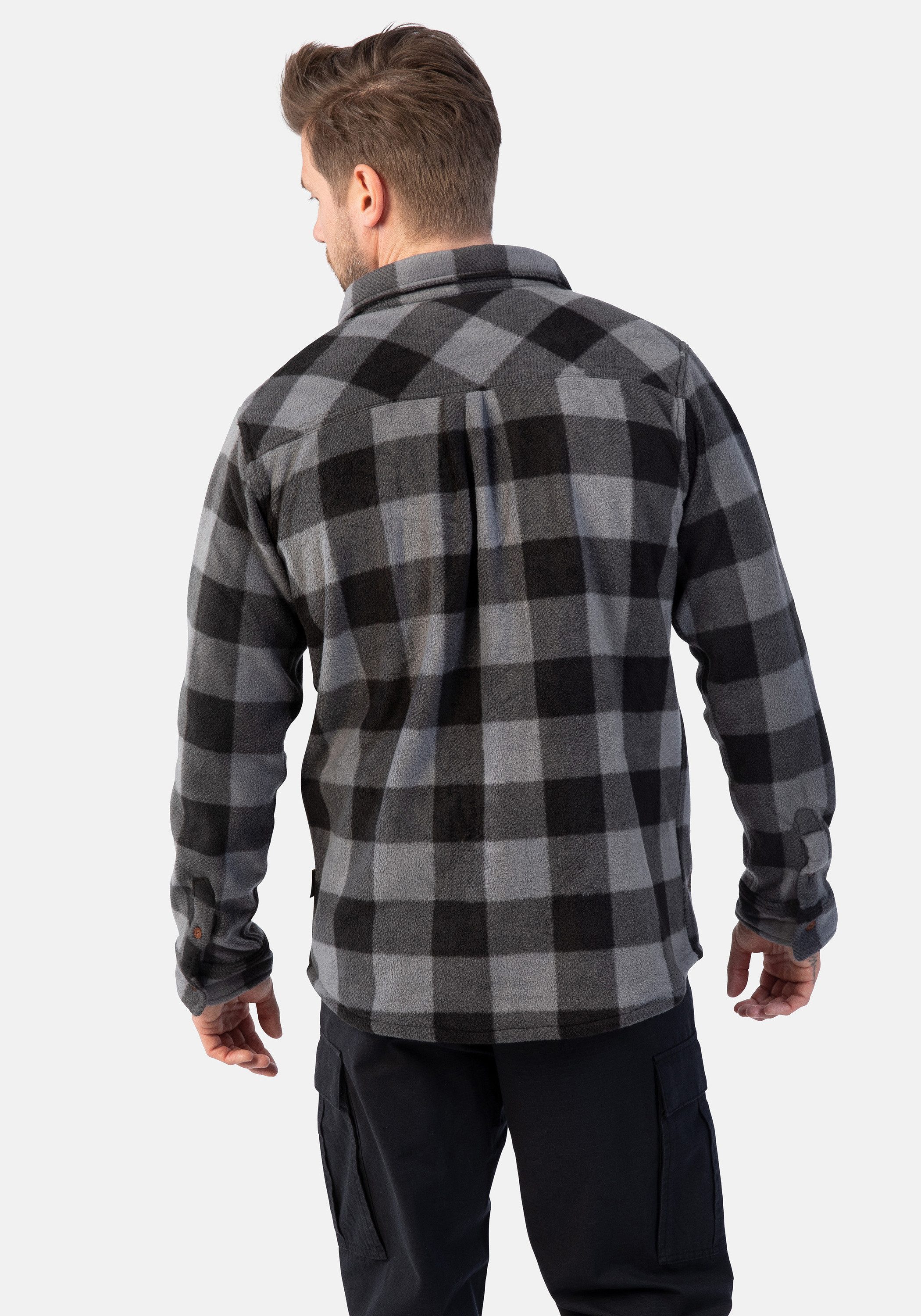 HERO by John Medoox Fleecehemd HENDRIX Fleecehemd Regular Fit Casual Fleece für Herren