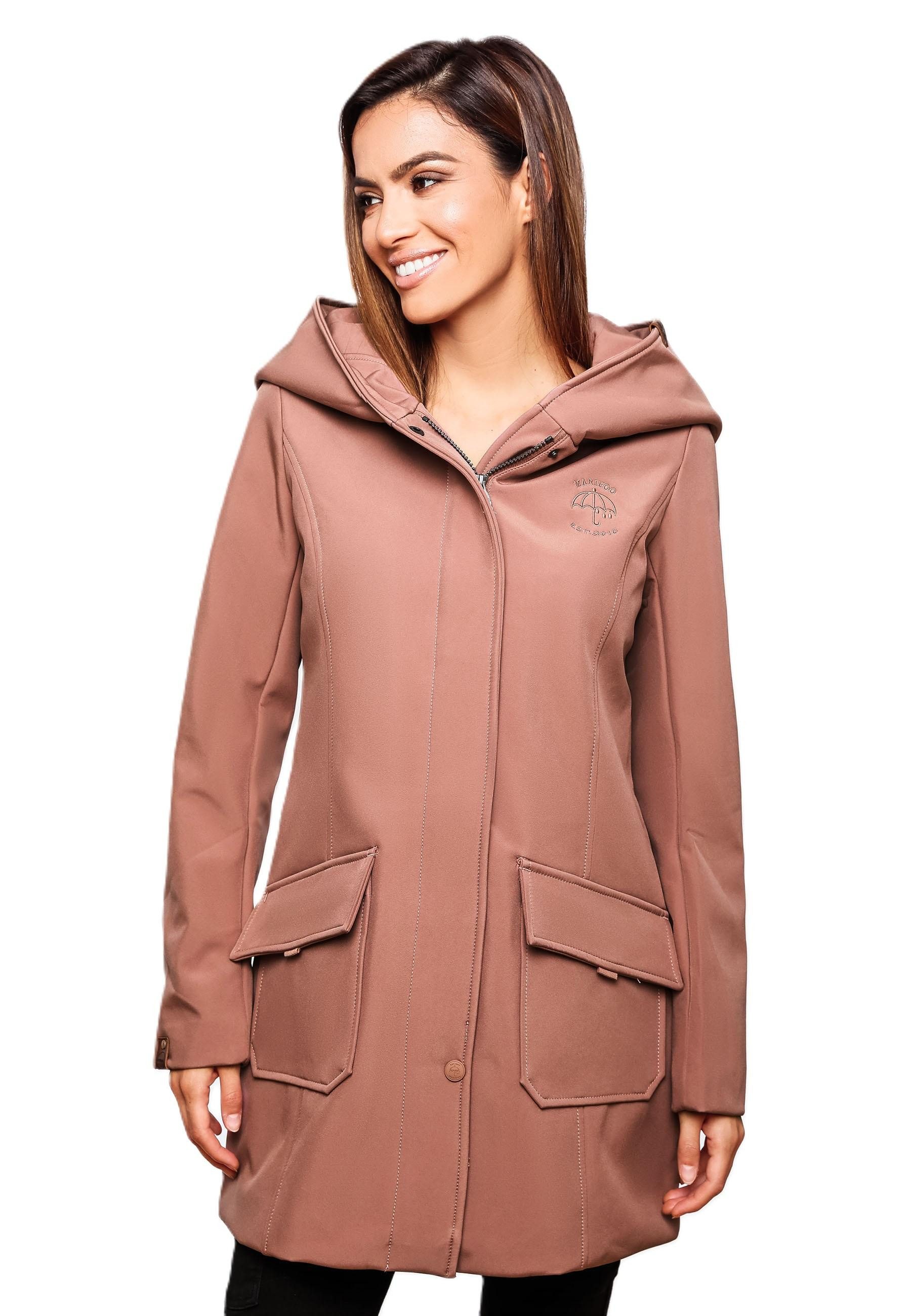 Marikoo Softshelljacke Softshelljacke Mayleen – Damen Übergangsjacke mit Ka günstig online kaufen