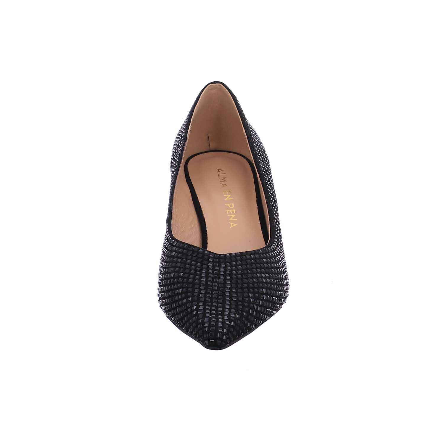 Alma en Pena Black sueder Ballerina
