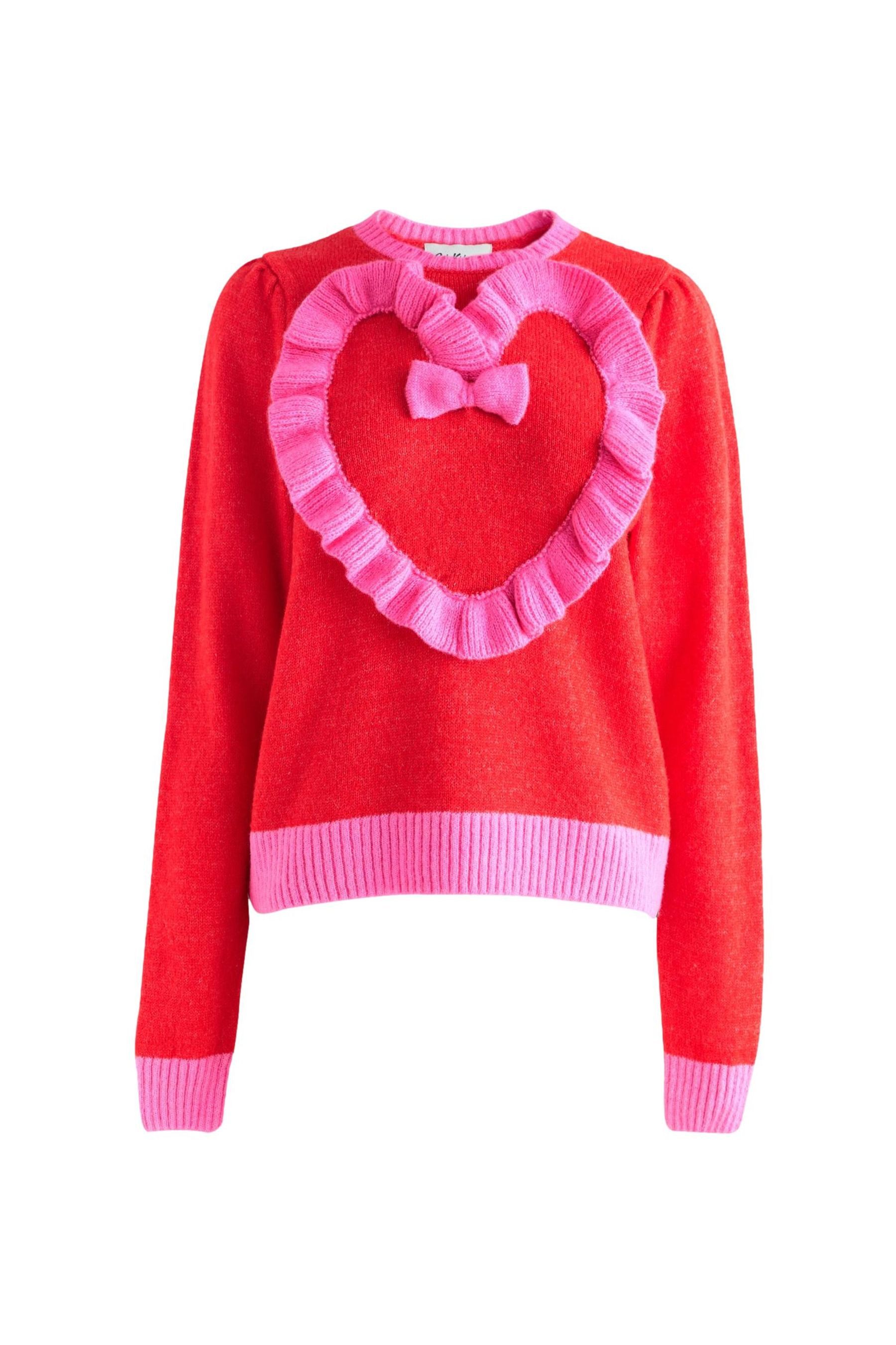 Rundhalspullover Cath Kidston Rundhalspullover mit Herz
