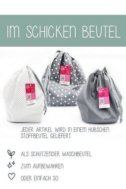 Wishproject® Haarband Damen Stirnband, Pusteblume, Schwarz & Weiß, Elastisch und Rutschfest, Hergestellt in Deutschland, Fair produziert, Label aus recyceltem Meeres-Plastik