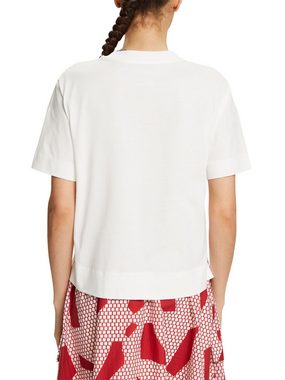 Esprit T-Shirt T-Shirt aus Pima-Baumwolle mit Rundhalsausschnitt (1-tlg)