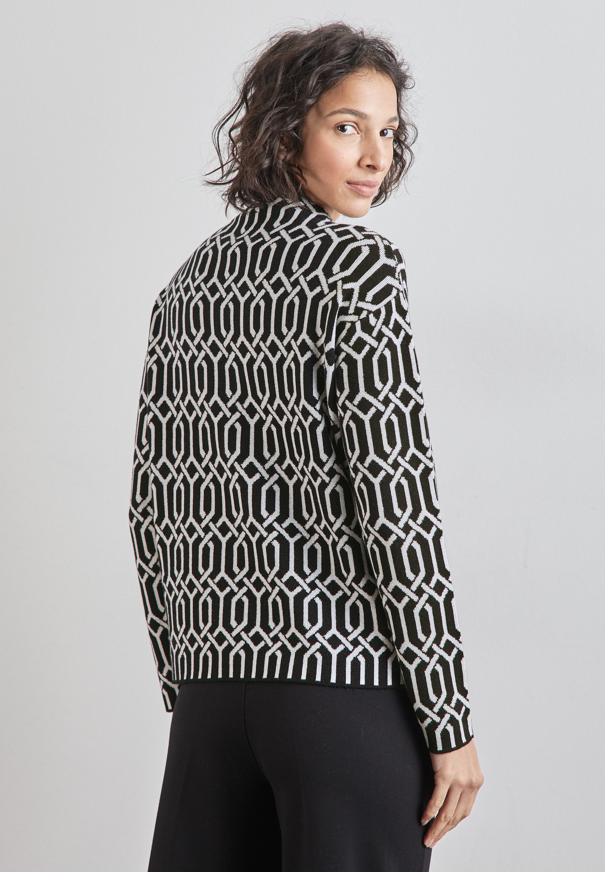 STREET ONE Strickpullover mit grafischem Muster günstig online kaufen