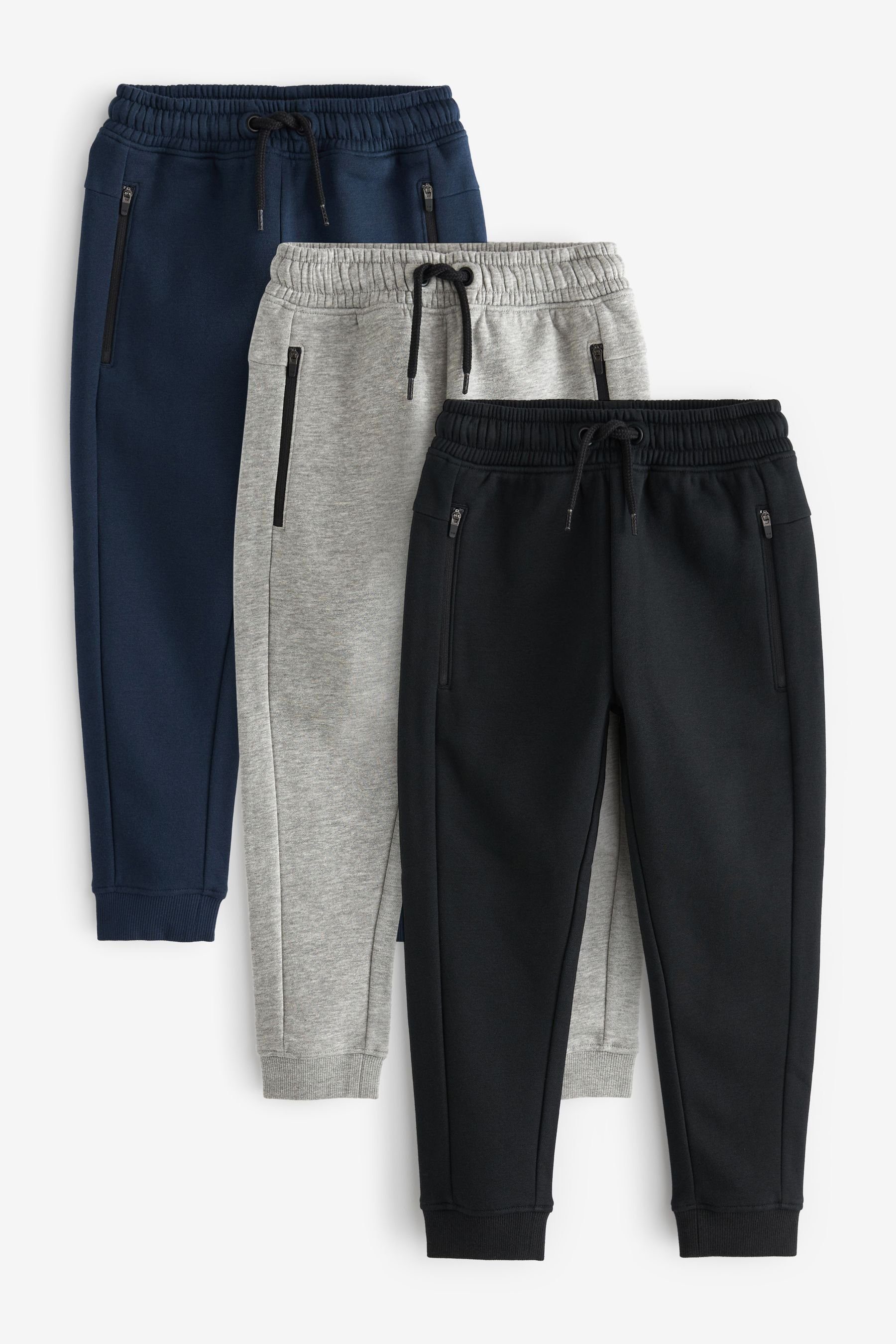 Next Jogginghose Slim Fit-Jogginghosen, 3er-Pack (3-tlg)