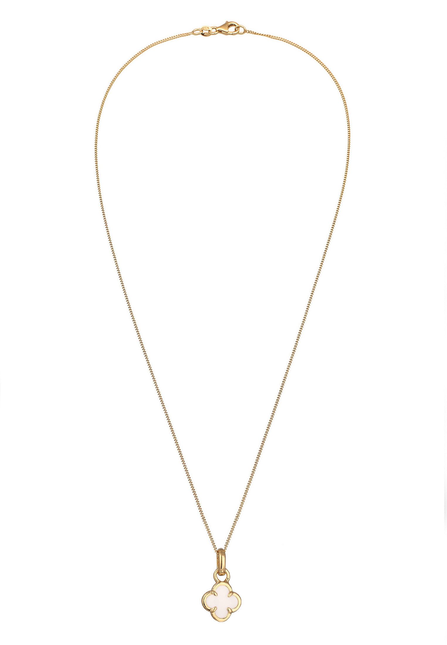 Elli Kette mit Anhänger Kleeblatt Emaille günstig online kaufen