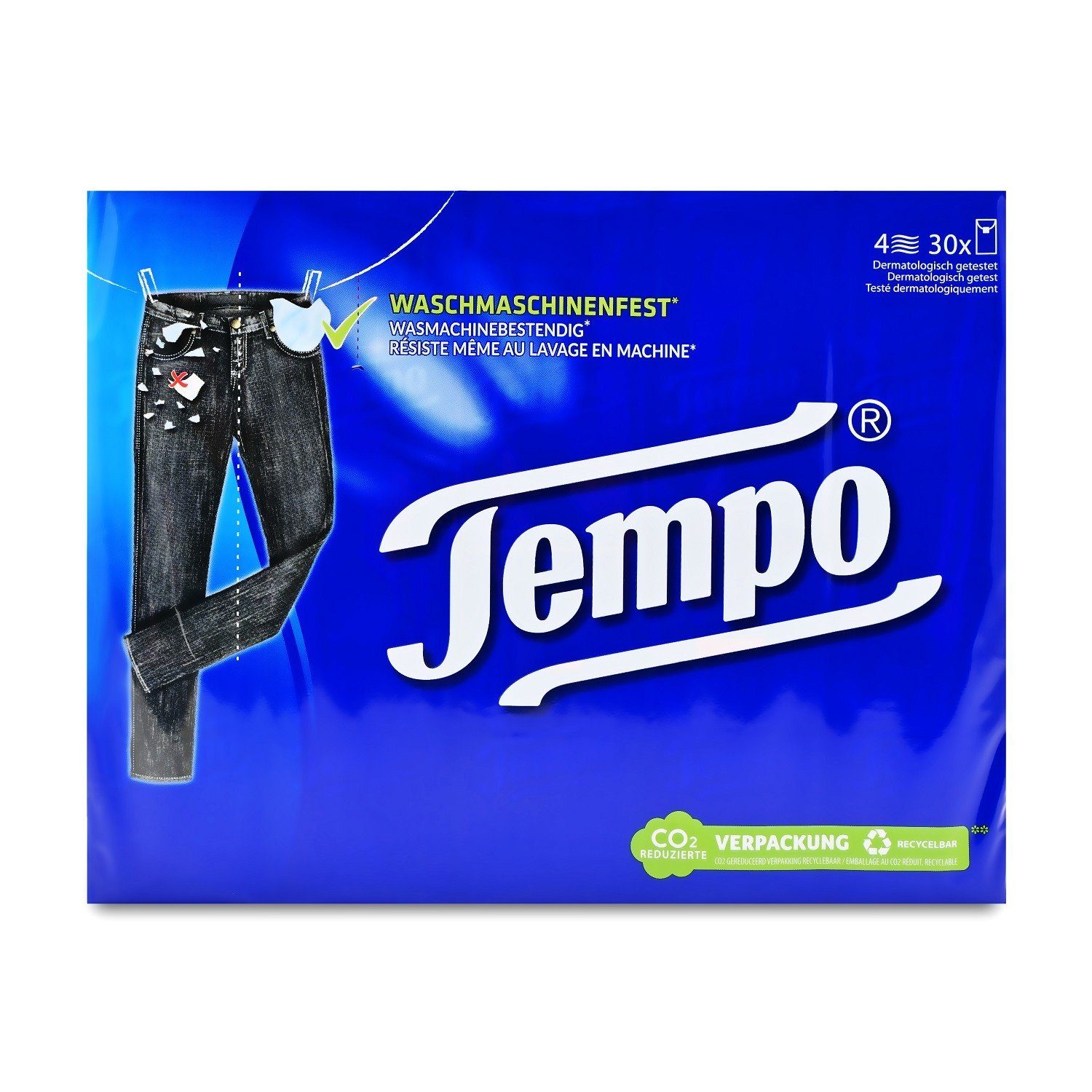Essity Germany GmbH Papiertaschentücher TEMPO Taschentücher ohne Menthol, 300 Stück