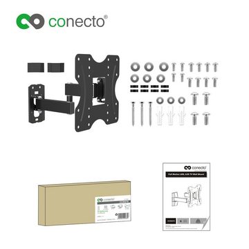 conecto TV Wandhalter für LCD LED Fernseher & Monitor TV-Wandhalterung, (bis 42 Zoll, neigbar, schwenkbar)