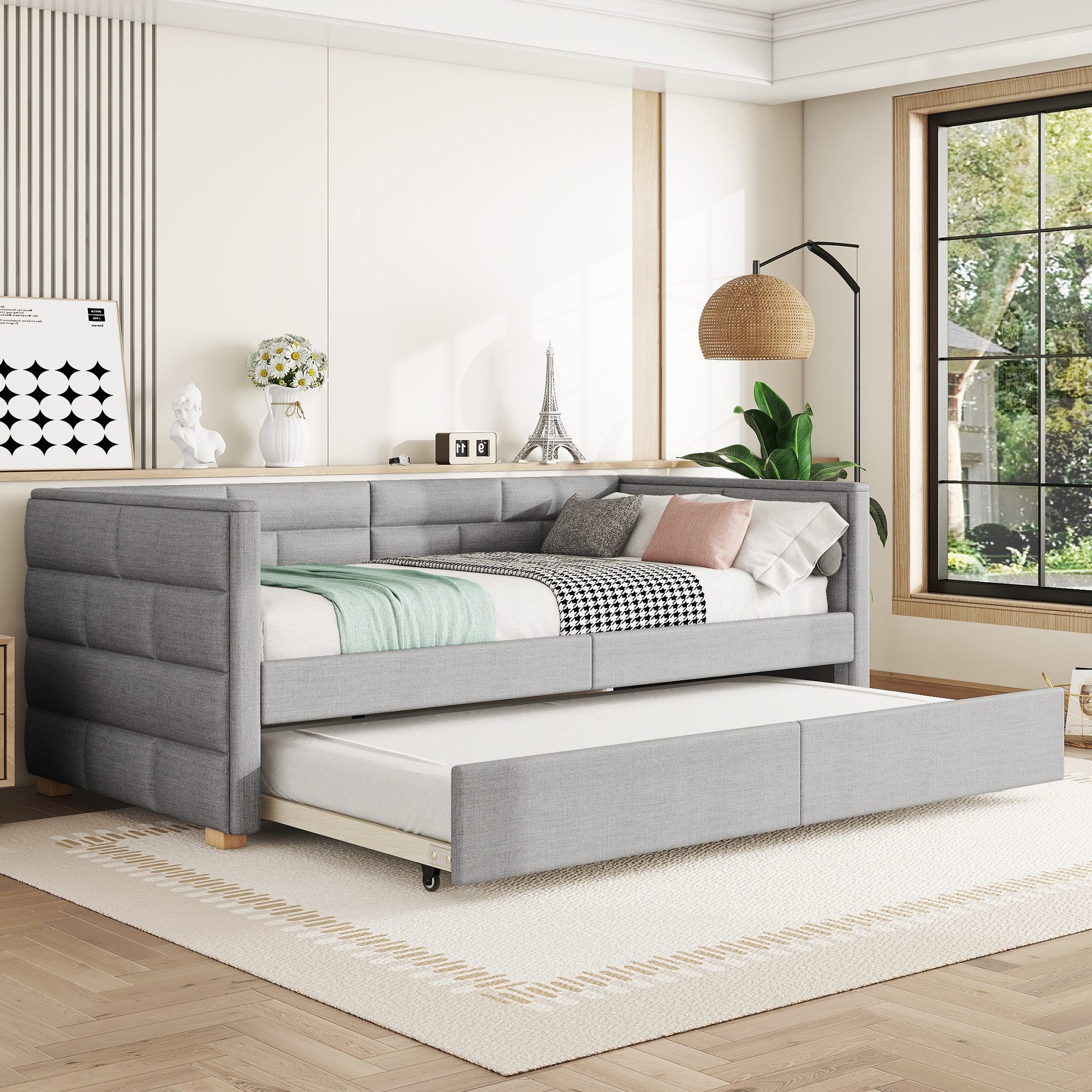 HAUSS SPOLE Polsterbett 90x200cm mit ausziehbarem günstig online kaufen