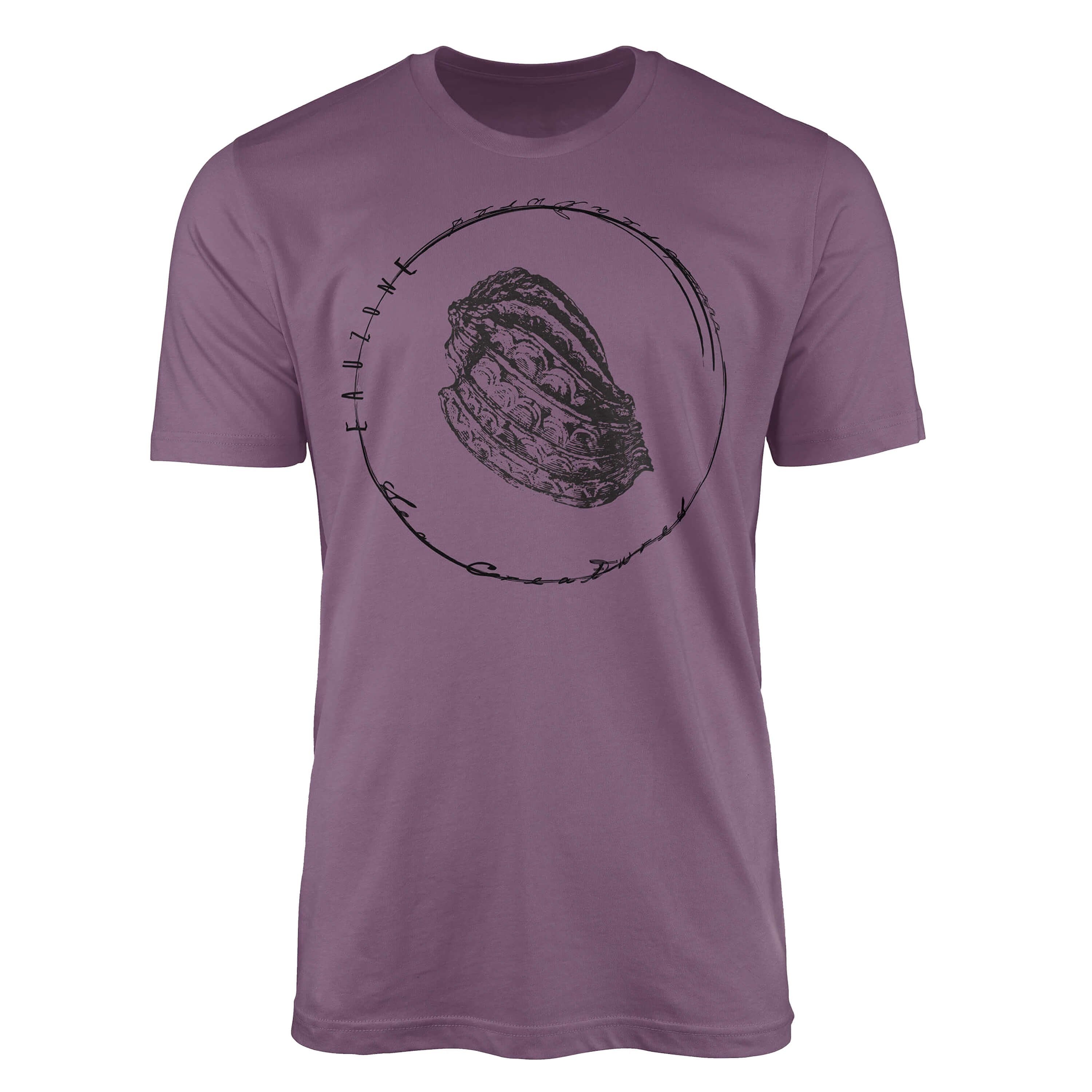 Serie: sportlicher 072 und Struktur feine Creatures, Sea T-Shirt Sea / - Art Shiraz Sinus Schnitt Fische Tiefsee T-Shirt