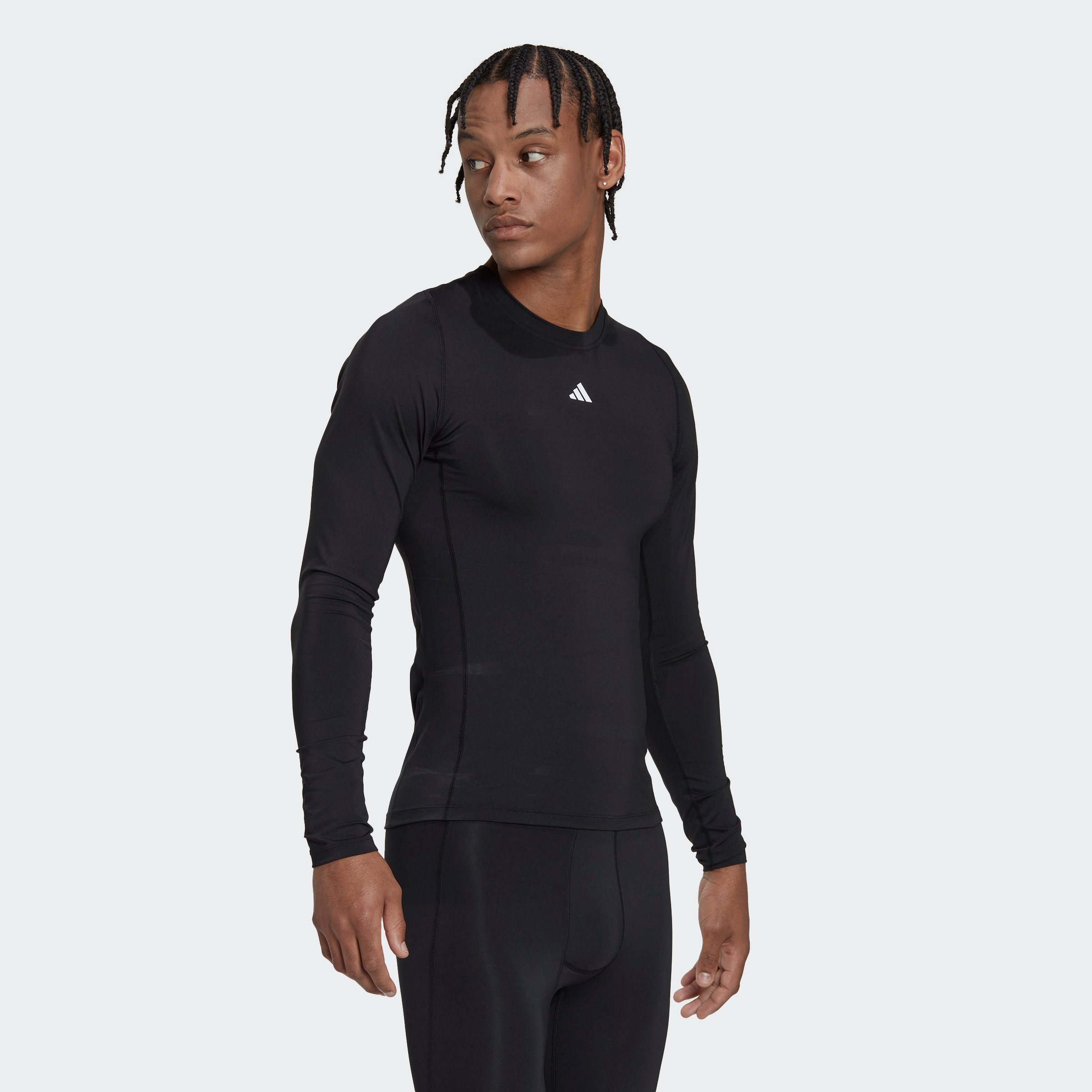 adidas Performance Funktionsshirt TECHFIT LONGSLEEVE TRAINING Black