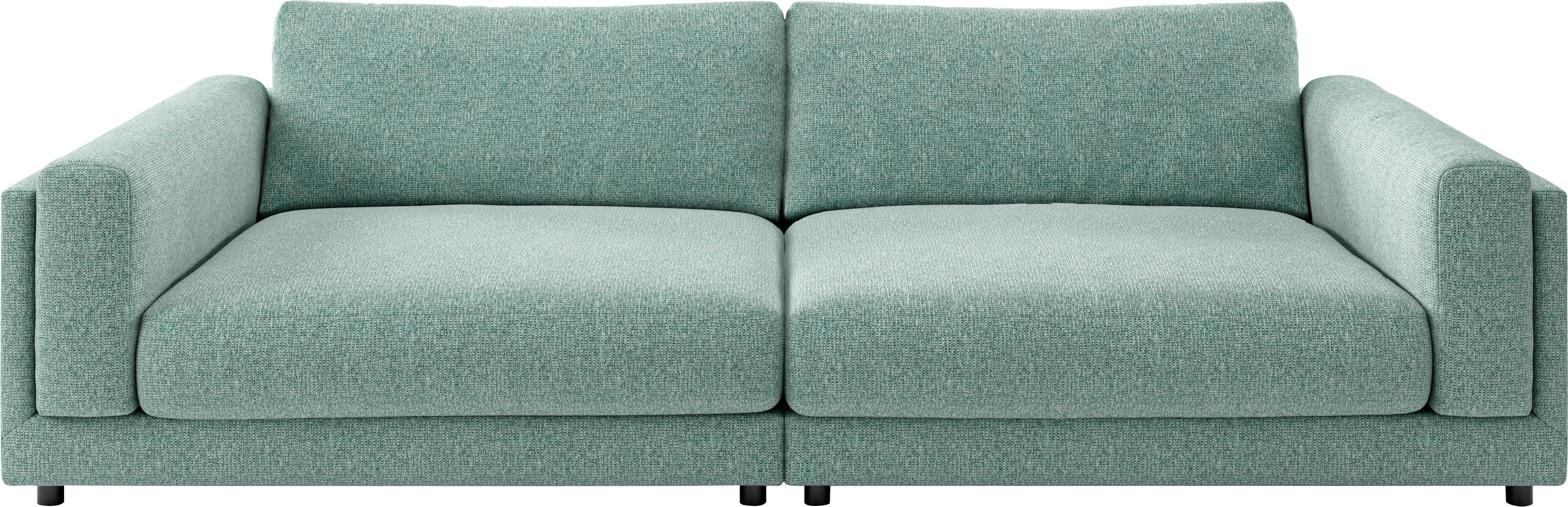 3C Candy Big-Sofa Karalis mit extra großer Sitztiefe, elegantes Mega Sofa zum Relaxen, auch in Cord- oder Leder-Bezug, lose Kissen, loungige Bequemlichkeit
