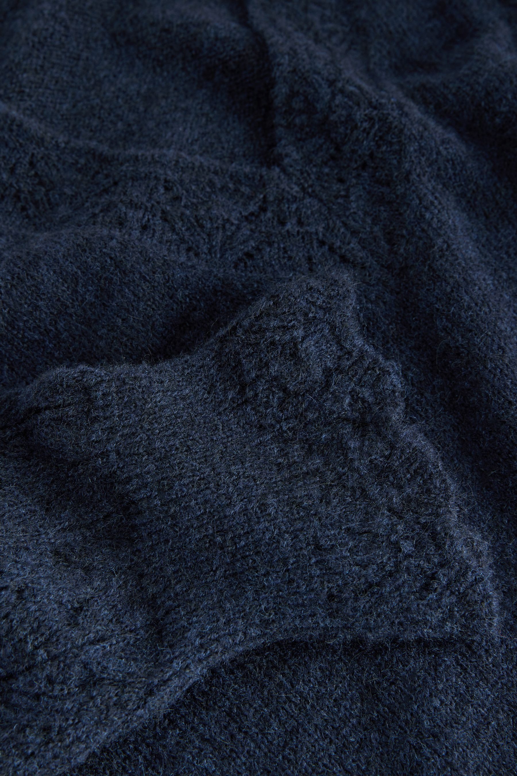 LAURA ASHLEY Strickpullover Laura Ashley Pointelle-Pullover mit Wollanteil (1-tlg)
