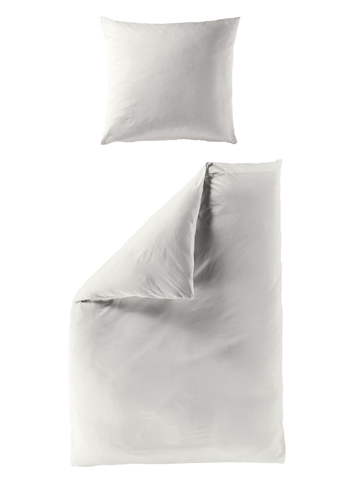 JACK Bettwäsche Einfarbig Uni große Farbauswahl versch. Größen, Satin, Anthrazit, Silber, Taupe, Weiß, luxuriöses Mako Satin Design