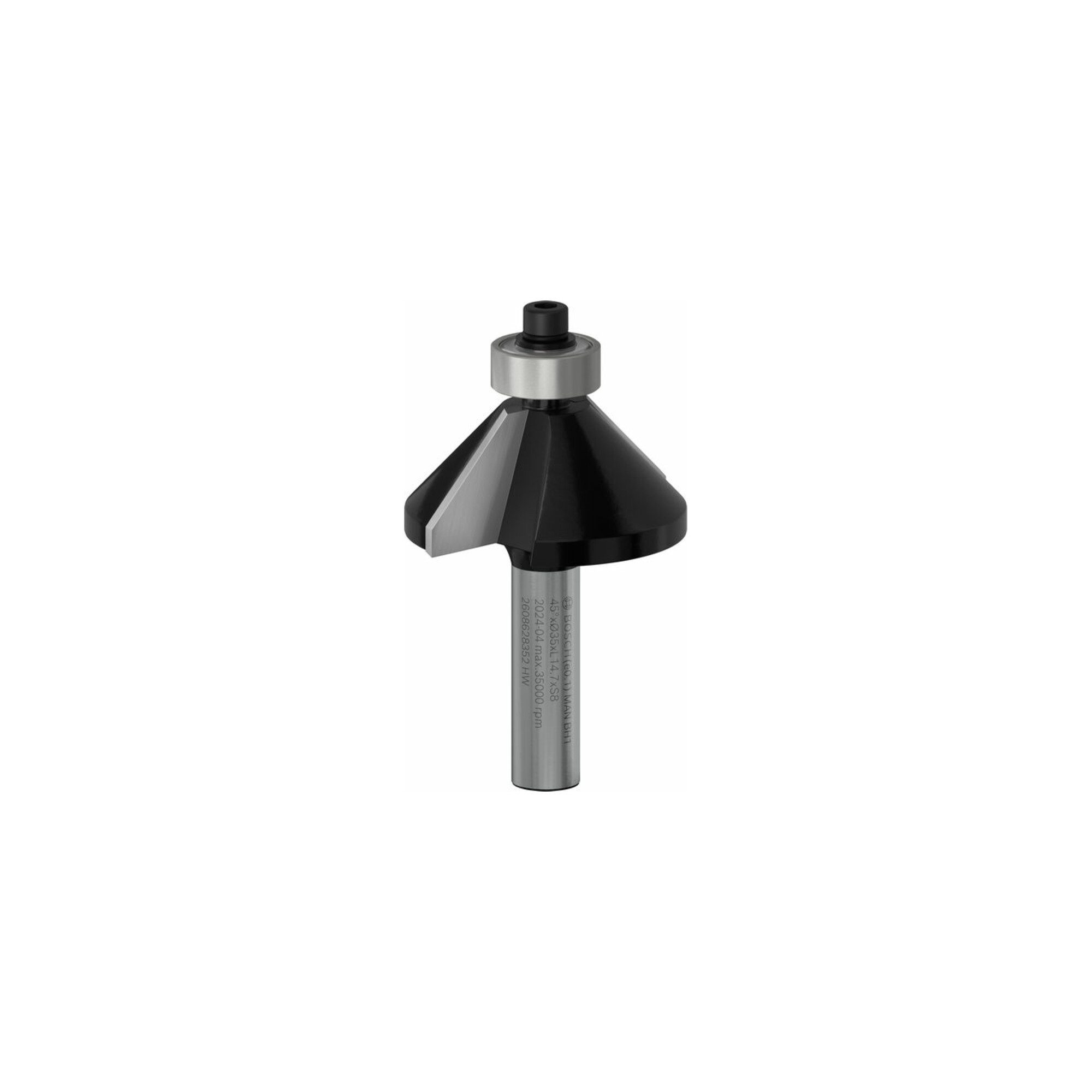 Bosch Professional Holz-Nutfräser Bosch Fasefräser 8 mm B 11 mm L 15 mm G 56 mm 45°
