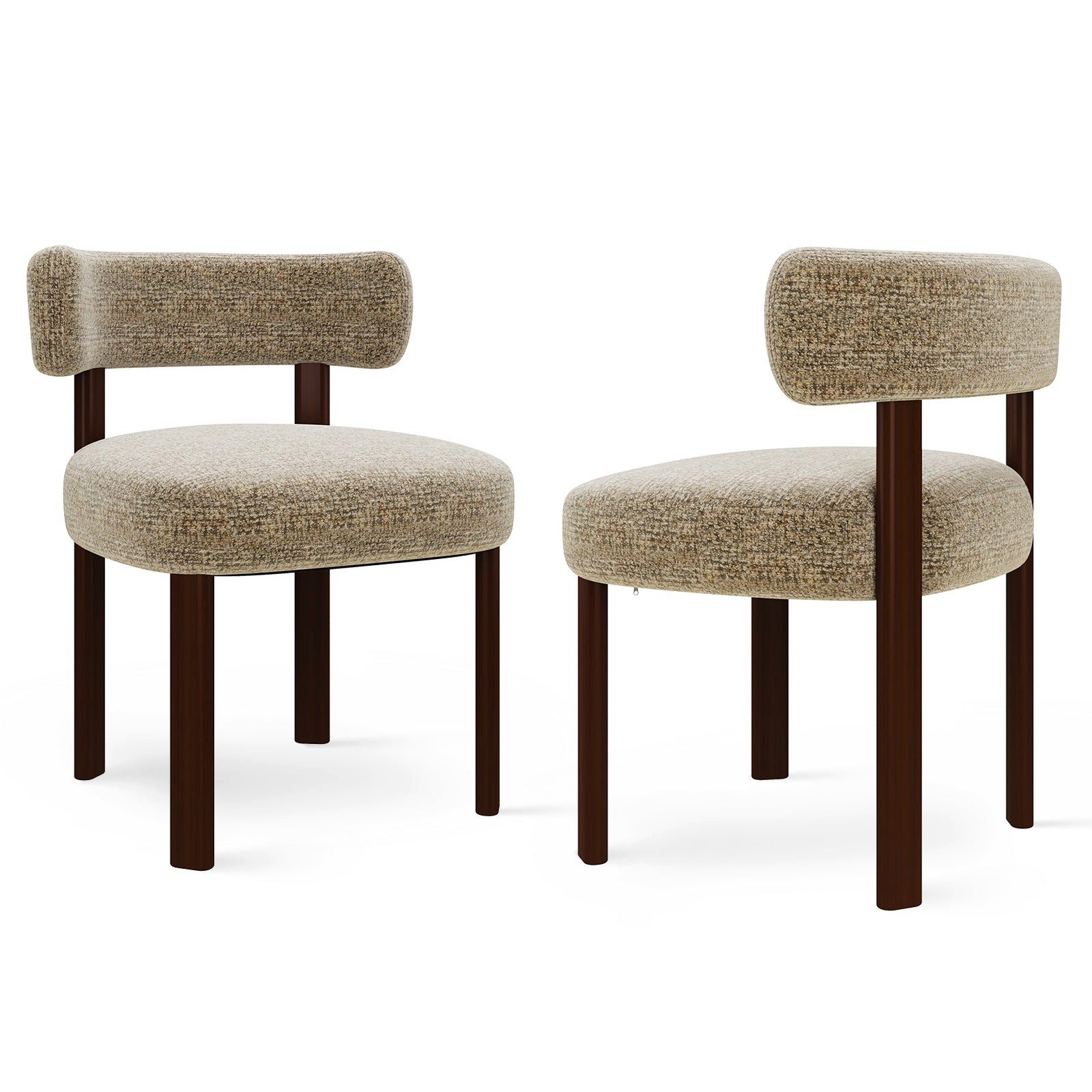 smartue Esszimmerstuhl Esszimmerstühle 2er Set aus Massivholz, modernes Design, Elegante Holzstühle mit warmem Design für Küche und Esszimmer