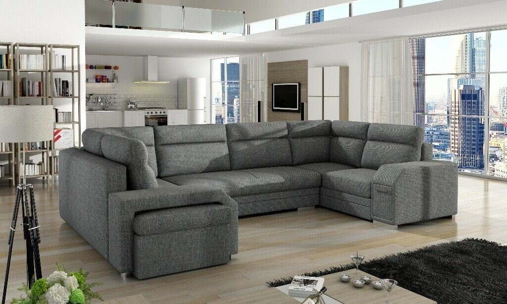 JVmoebel Ecksofa, XXL Wohnlandschaft Ecksofa Garnitur Couch Designer Sofa Polster