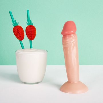 EIS Dildo EIS Deluxe Naturdildo "Real Feel" mit starkem Saugnapf (16,5cm), zarte Aderung; starker Saugfuß; naturnahe Eichel