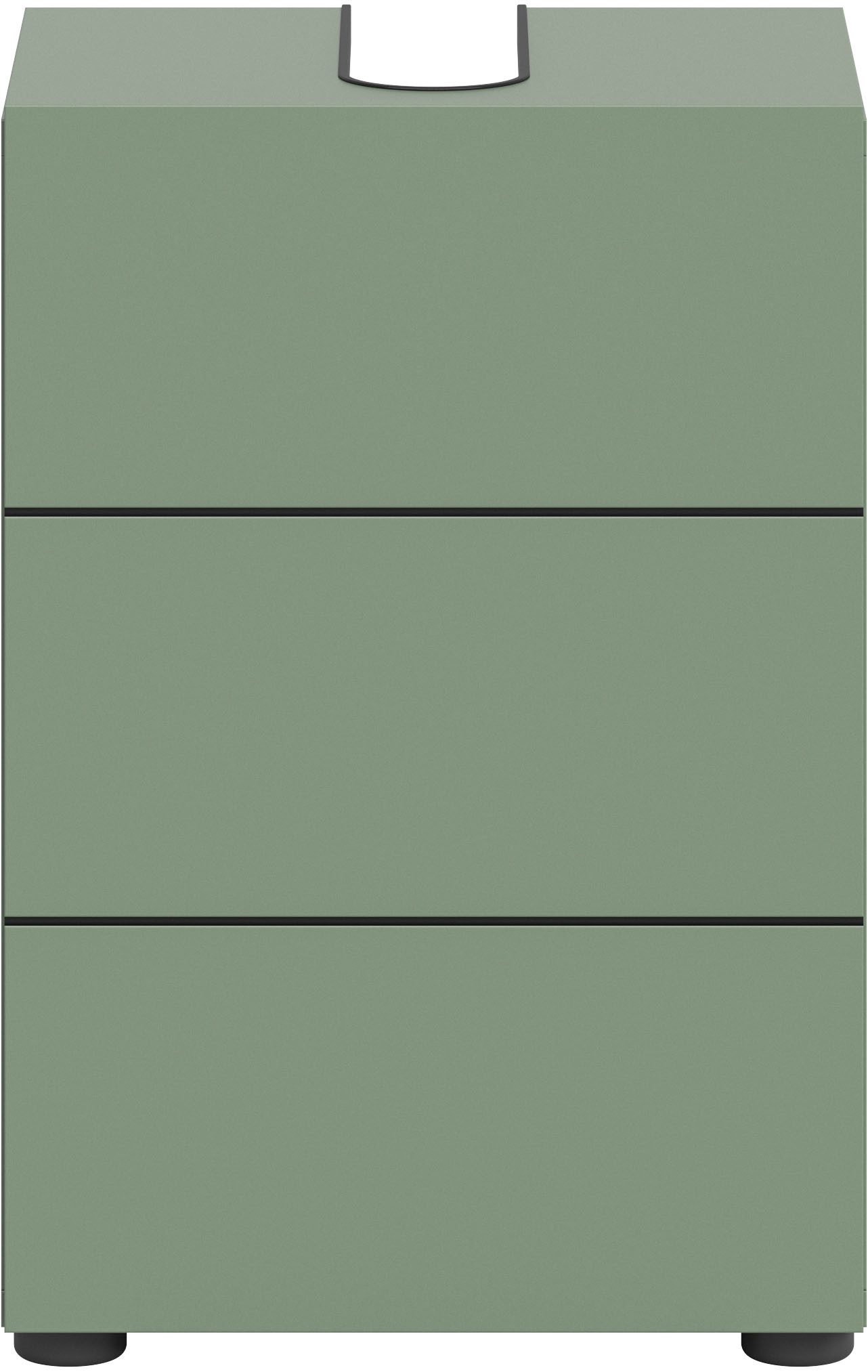 welltime Waschbeckenunterschrank BIEL, Breite: 38 cm, 1 Tür, 2 Fächer, Siphonausschnitt (1-St) Waschbeckenunterschrank, Unterschrank, WBU, Badezimmer, Bad