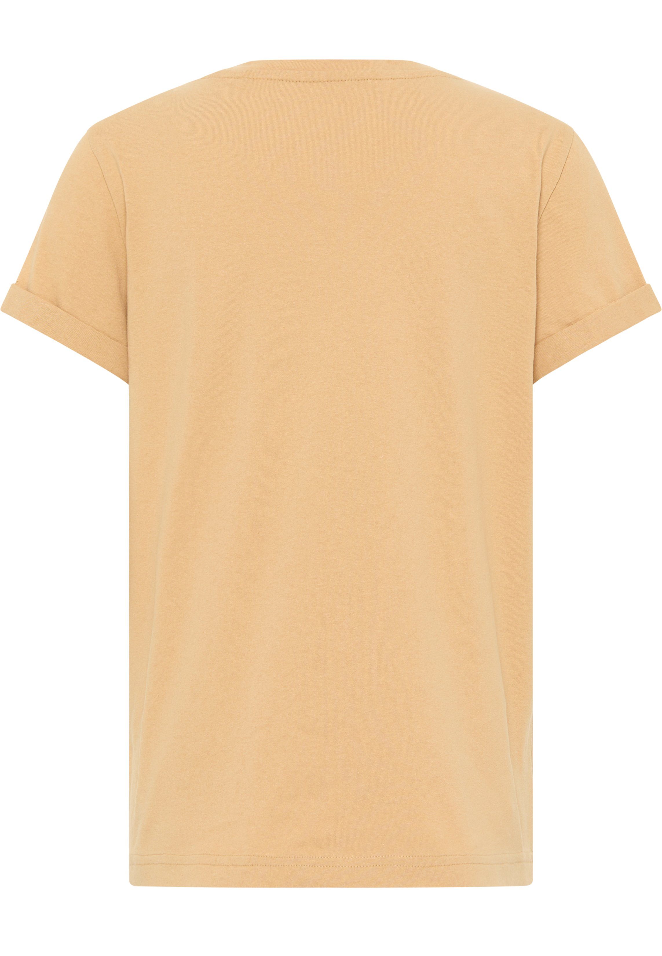 Style MUSTANG Ärmelabschlüsse T-Shirt Umgeschlagene C Print, Alina