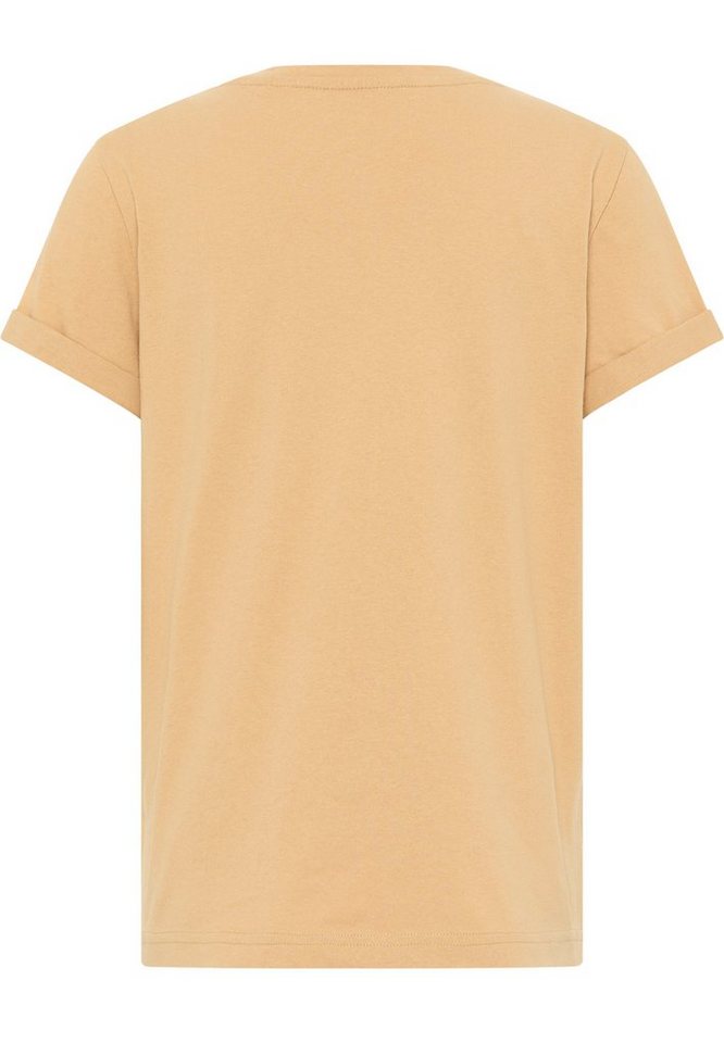 MUSTANG T-Shirt Style Alina C Print, Umgeschlagene Ärmelabschlüsse