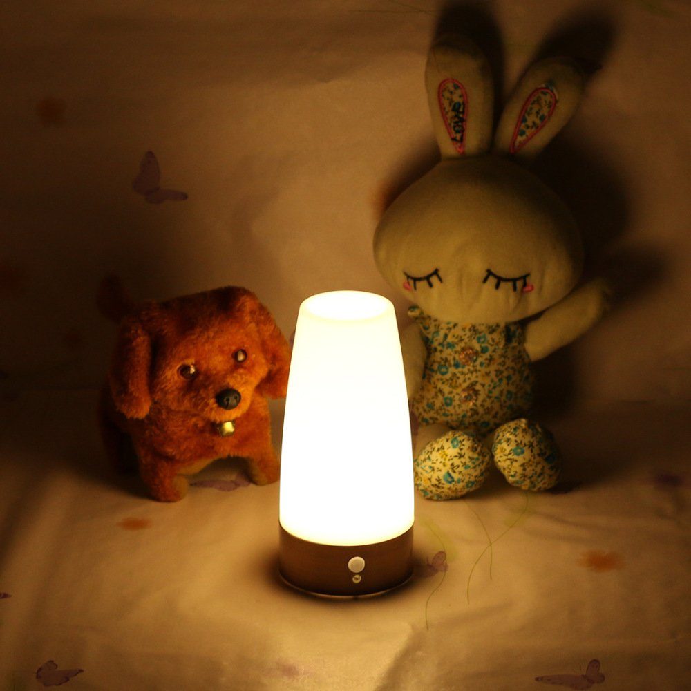 Jormftte LED batteriebetriebene Tischlampe, Nachtlicht Leuchter