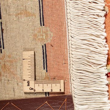 Orientteppich Perser - Täbriz - Royal quadratisch - 204 x 192 cm - hellrot, morgenland, quadratisch, Höhe: 7 mm, Wohnzimmer, Handgeknüpft, Einzelstück mit Zertifikat