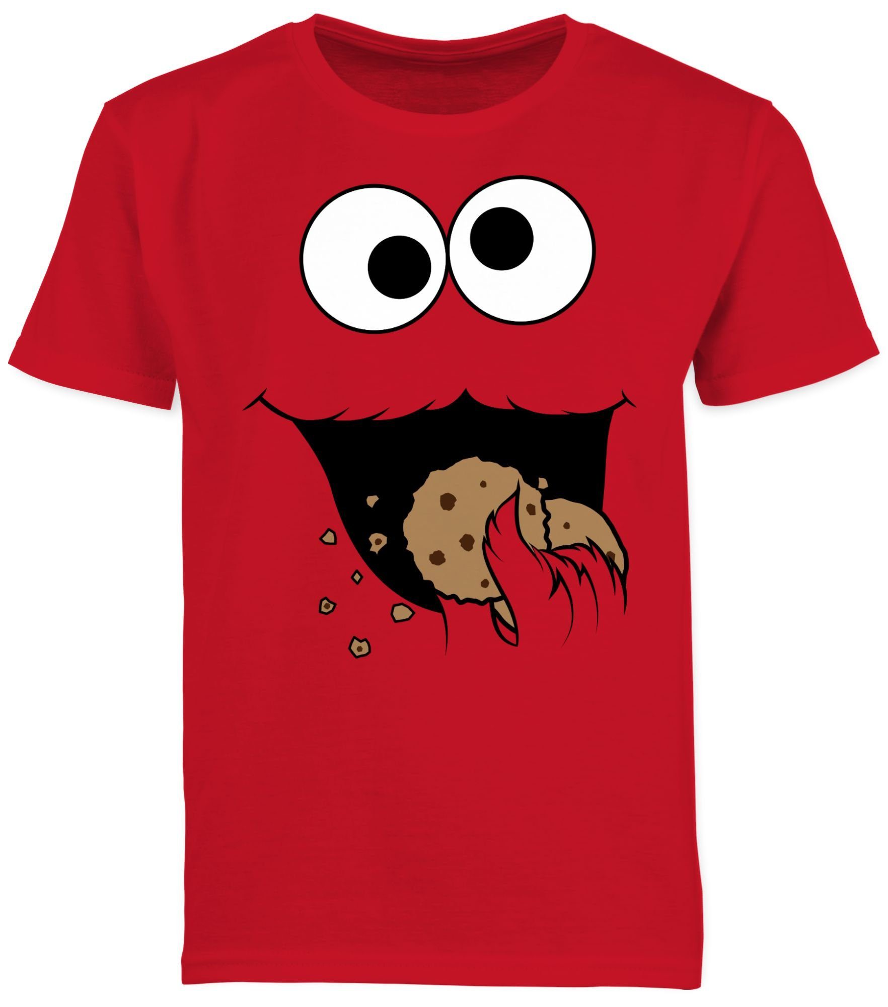Shirtracer T-Shirt Keks Monster I Krümelmonster I Cookie Monster Fastnacht I Fasnacht I F (1-tlg) Karneval & Fasching
