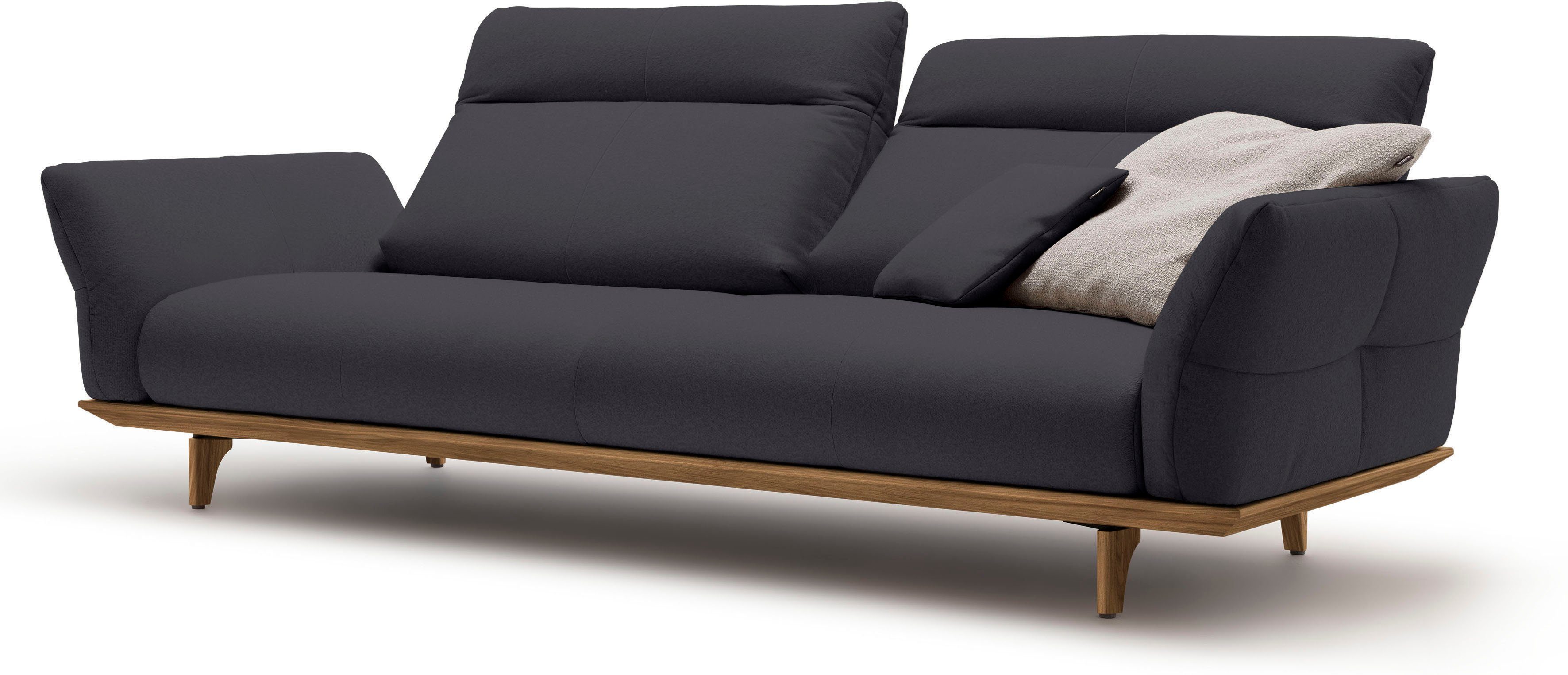 hülsta sofa 3,5-Sitzer Sockel hs.460, in und 228 cm Breite Nussbaum, Füße