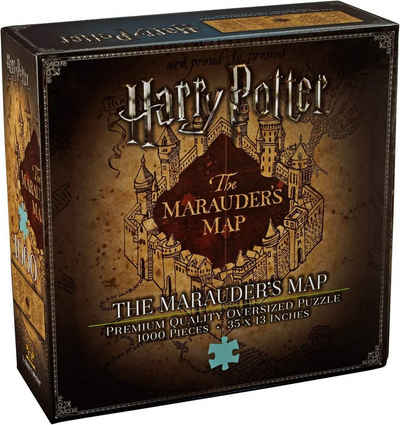 The Noble Collection Пазли Harry Potter - Karte des Rumtreibers (Marauders Map) Пазли, 1000 Пазлиteile, Offiziell lizensiertes Harry Potter Merchandise