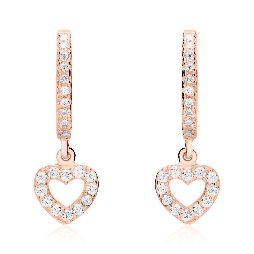 JEWLIX Paar Creolen Rosévergoldete 925er Silber günstig online kaufen