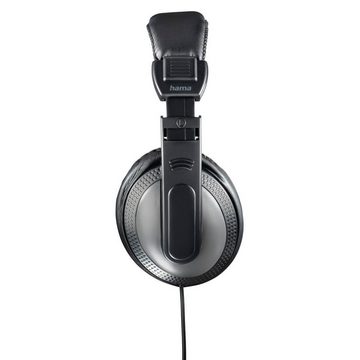 Hama Fernsehkopfhörer Over-Ear schwarz, einseitiges langes Kabel 6m Klinke Over-Ear-Kopfhörer (Geräuschisolierung)