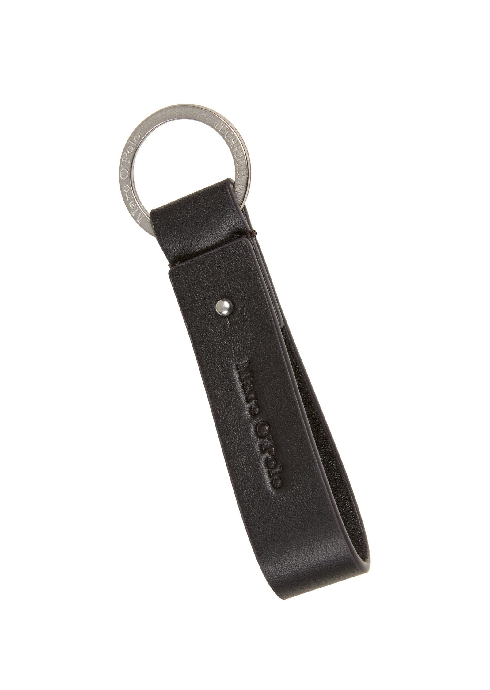 Marc O'Polo Schlüsselanhänger mit edler Lederschlaufe